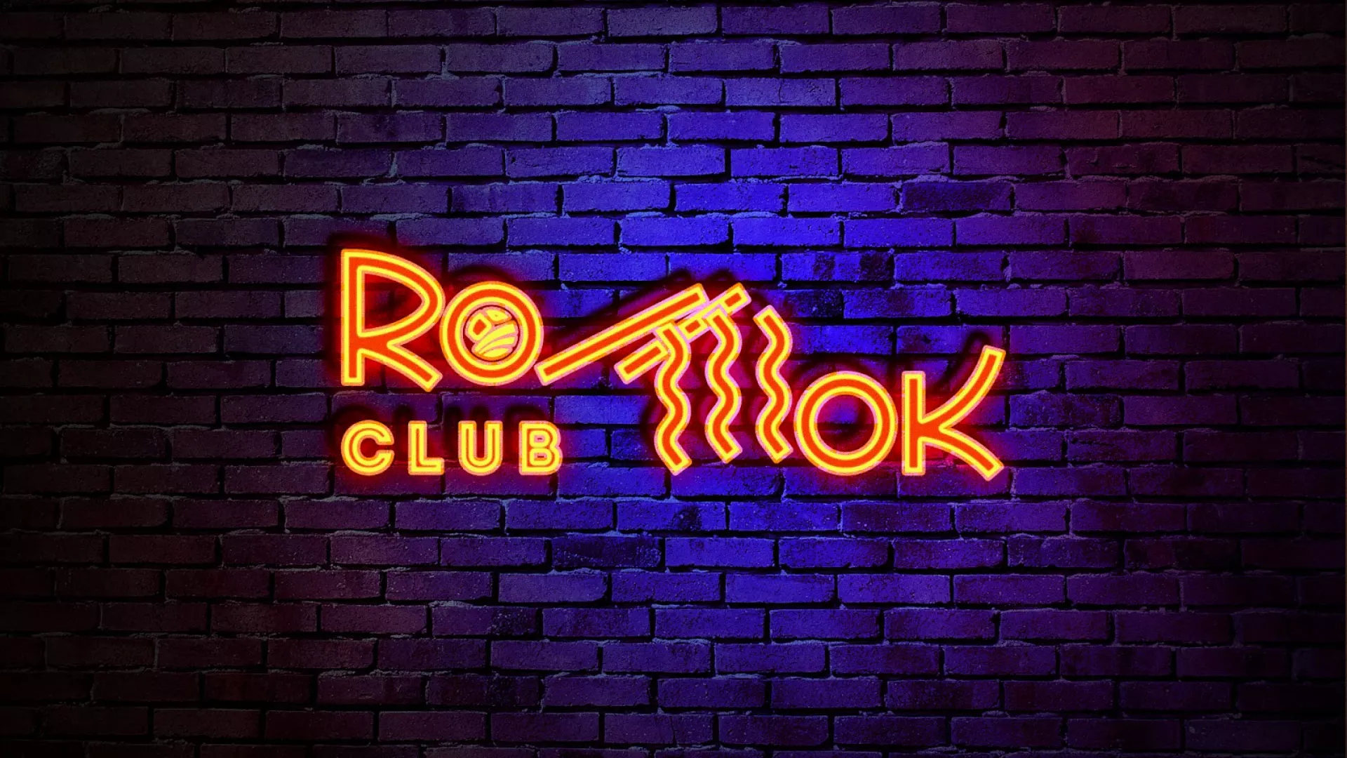 Разработка интерьерной вывески суши-бара «Roll Wok Club» в Балтийске